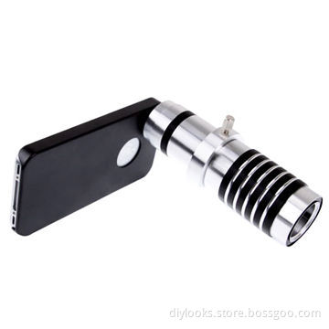 14X Optical Zoom Mobile Phone Telescope Lens with Tripod and Plastic Case for iPhone